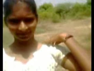 Indian Teen Village darling Sucking penis Outdoors