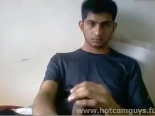 Outstanding attractive india youngster jerks off on cam